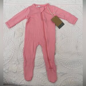 NWT Kyte Baby Zippered Footie in Rose 0-3 months